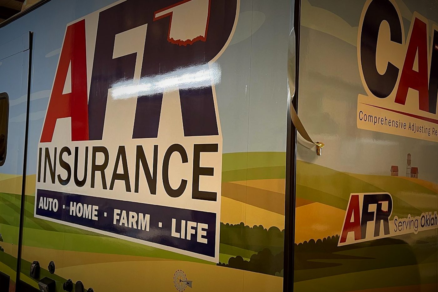 AFR Insurance full wrap on a camper trailer