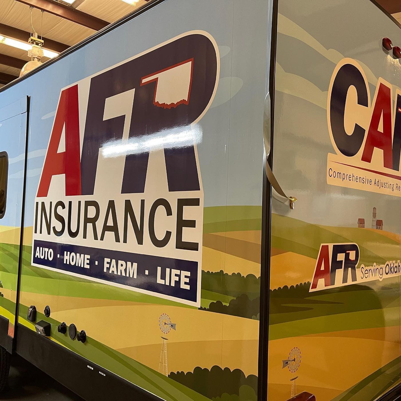 AFR Insurance full wrap on a camper trailer