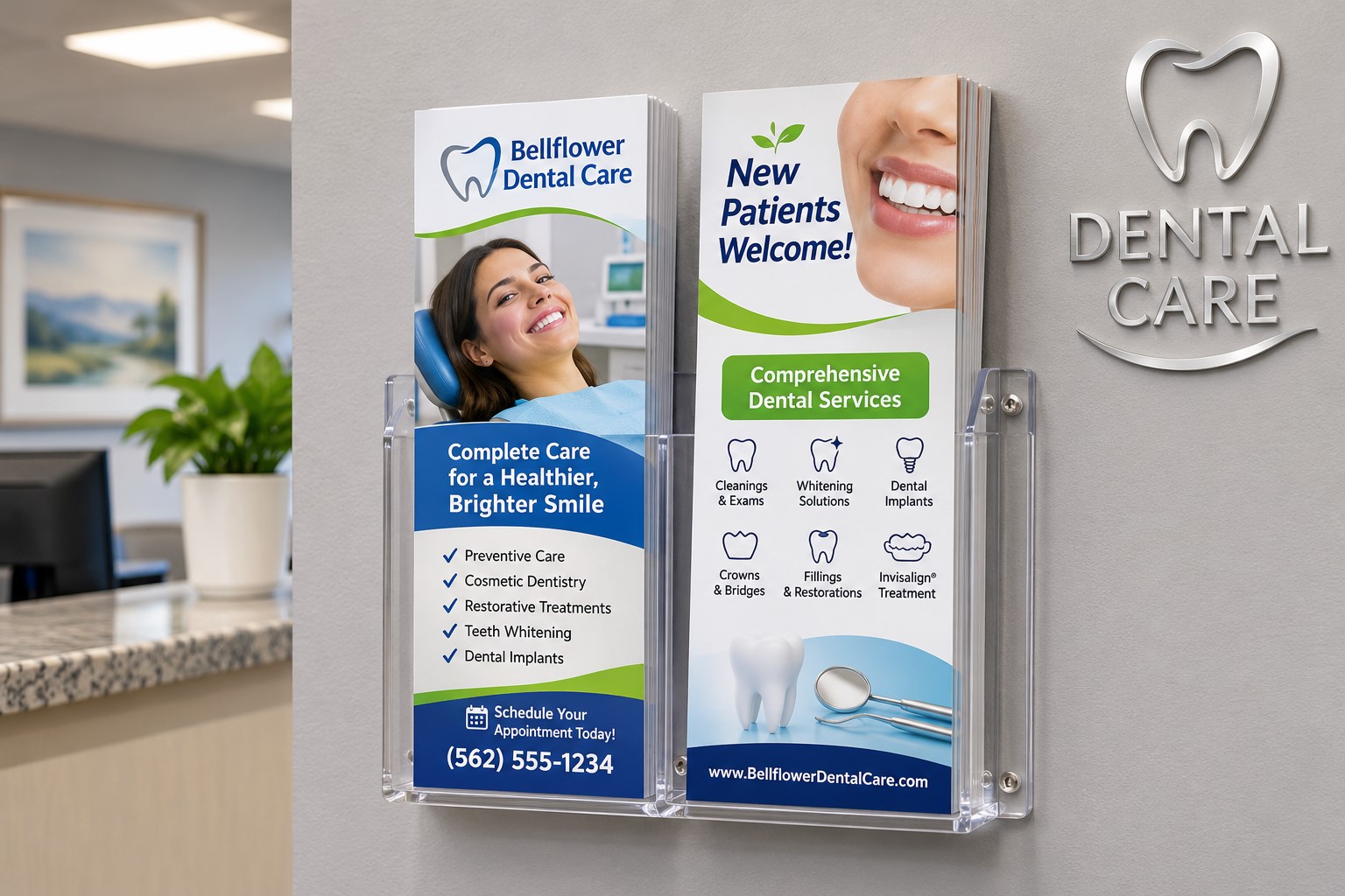 Dental Care Brochures in a Modern Reception Area.jpg image
