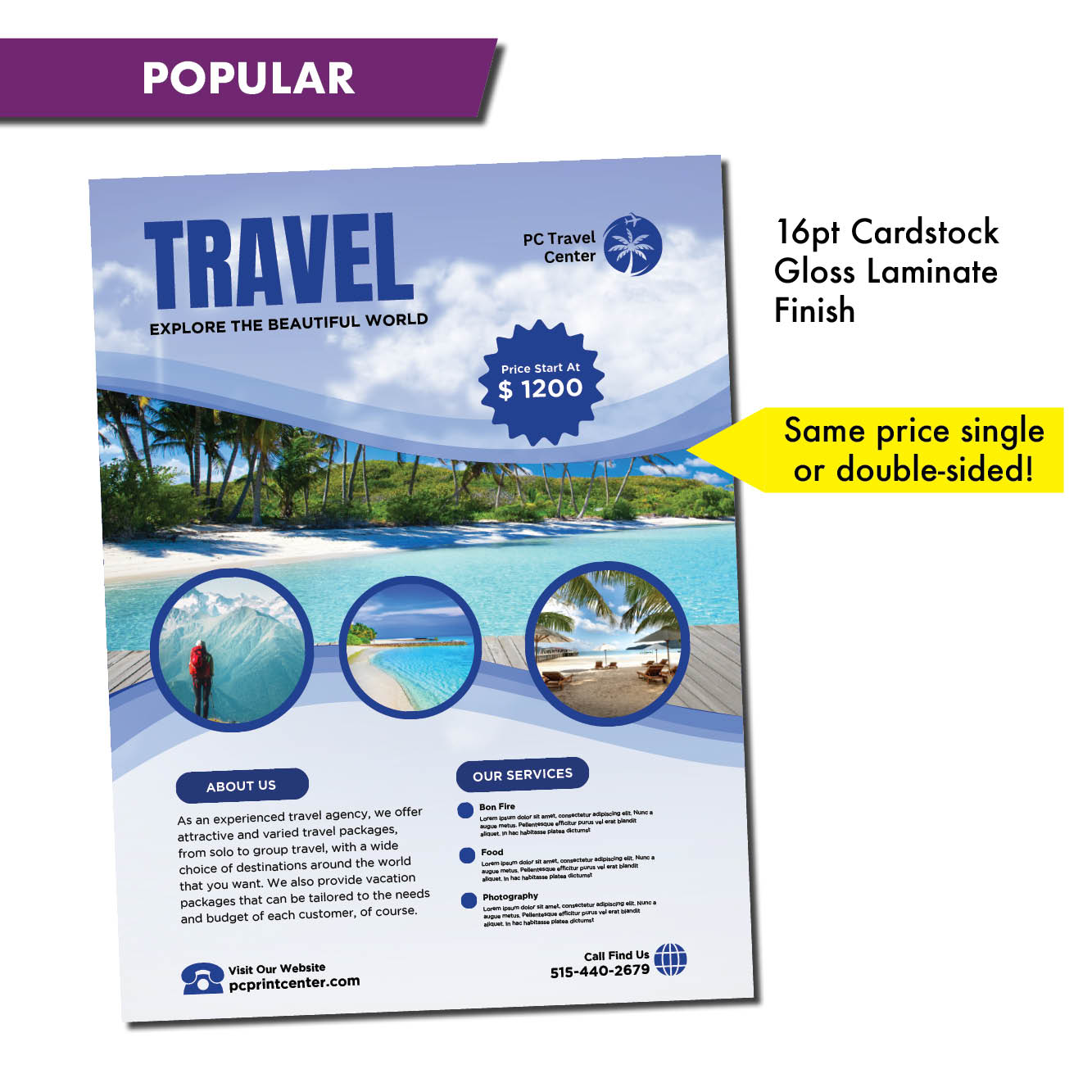 16pt Gloss Laminate Sell Sheets