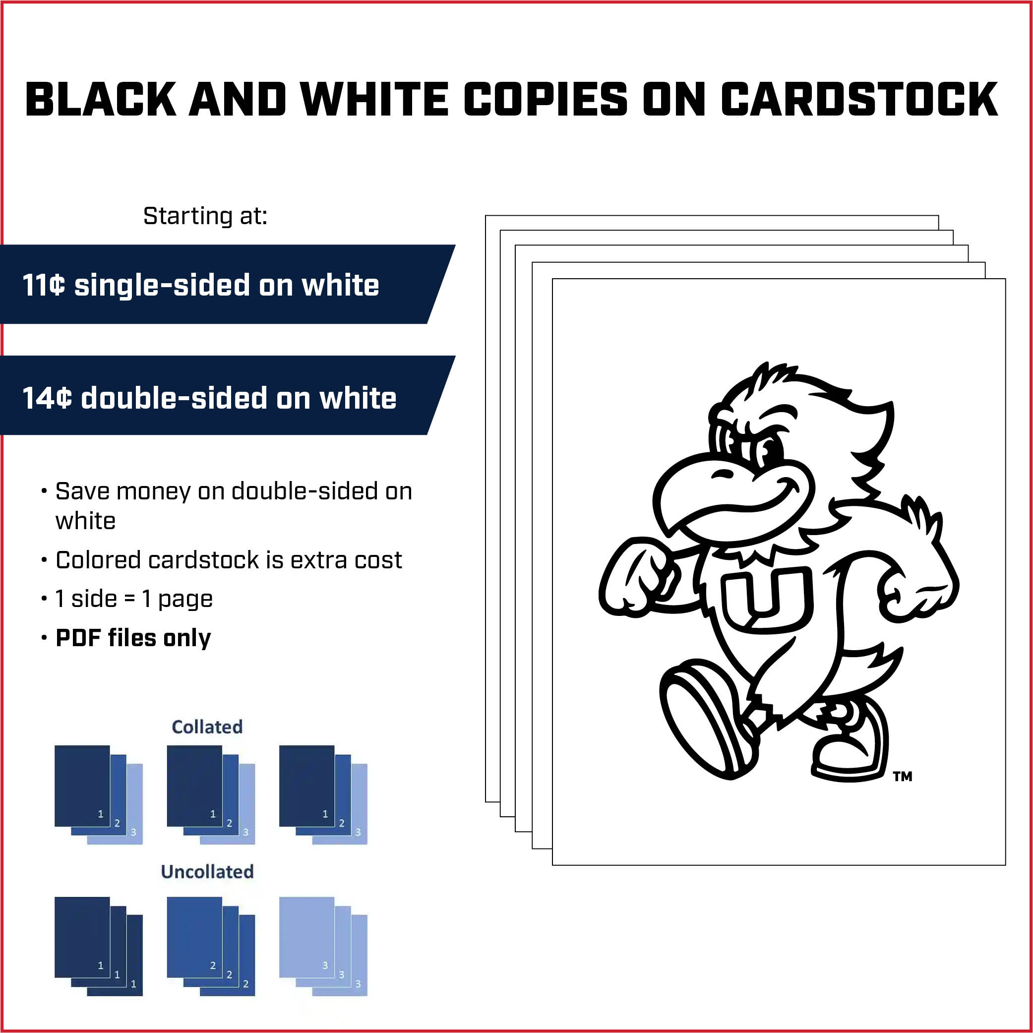 B&W on Cardstock