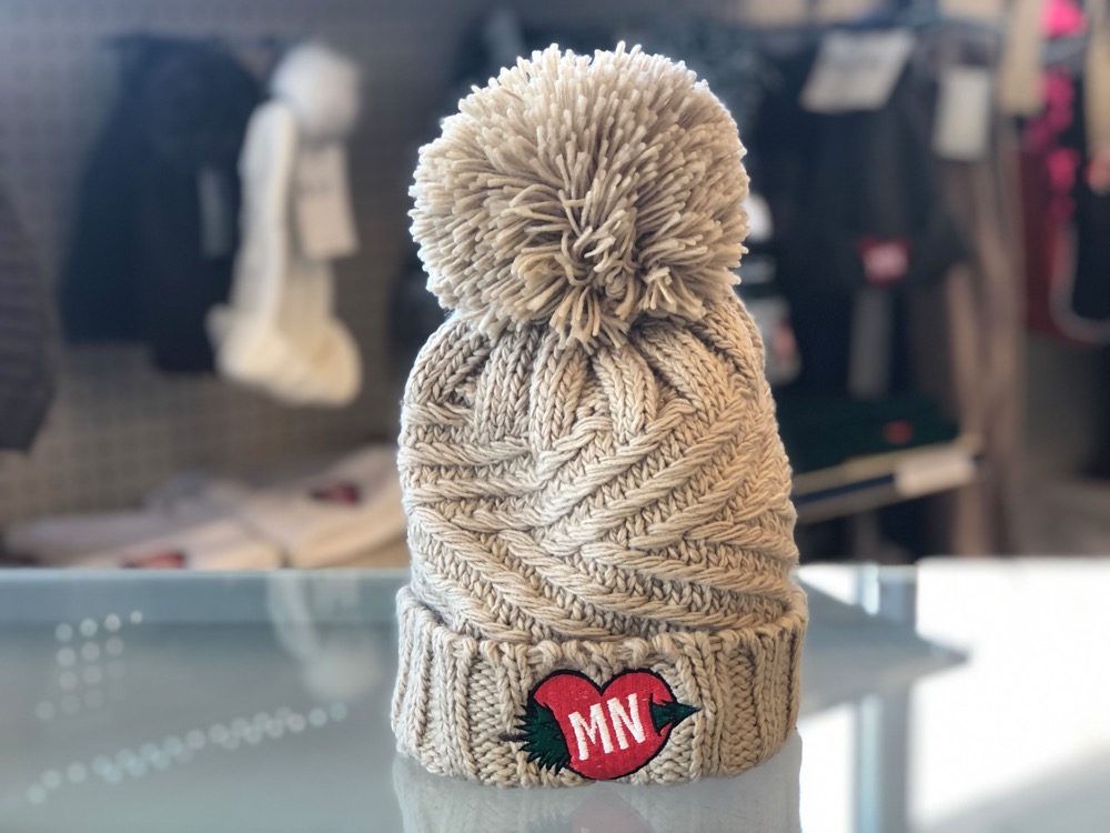 MW4 Minnesota Heart Winter Tan Knit