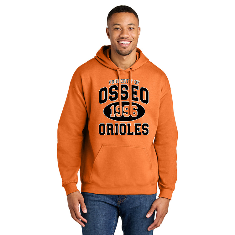 Osseo Orioles Orange Hoodie Class of '96