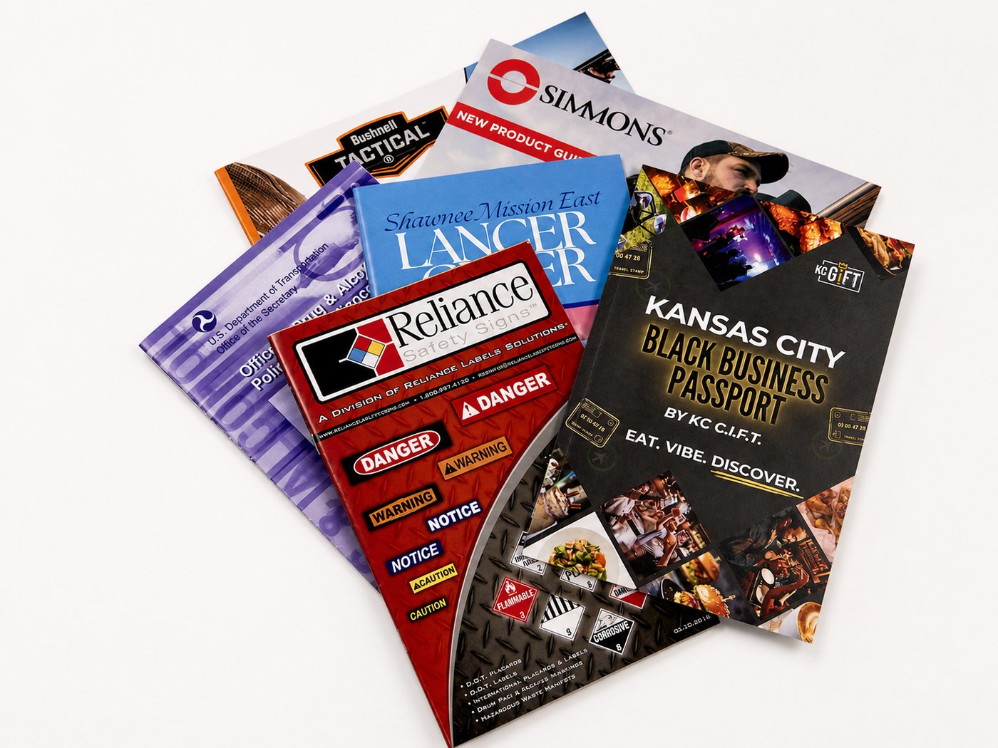 Professionally printed open catalog