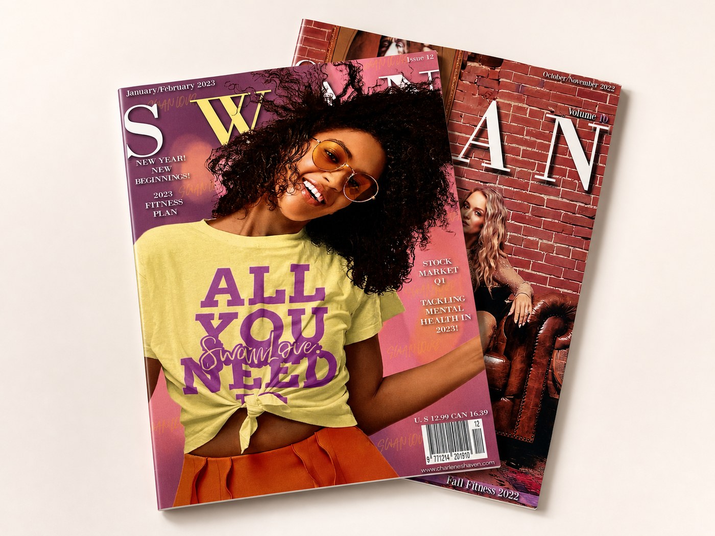 Professionally printed magazines