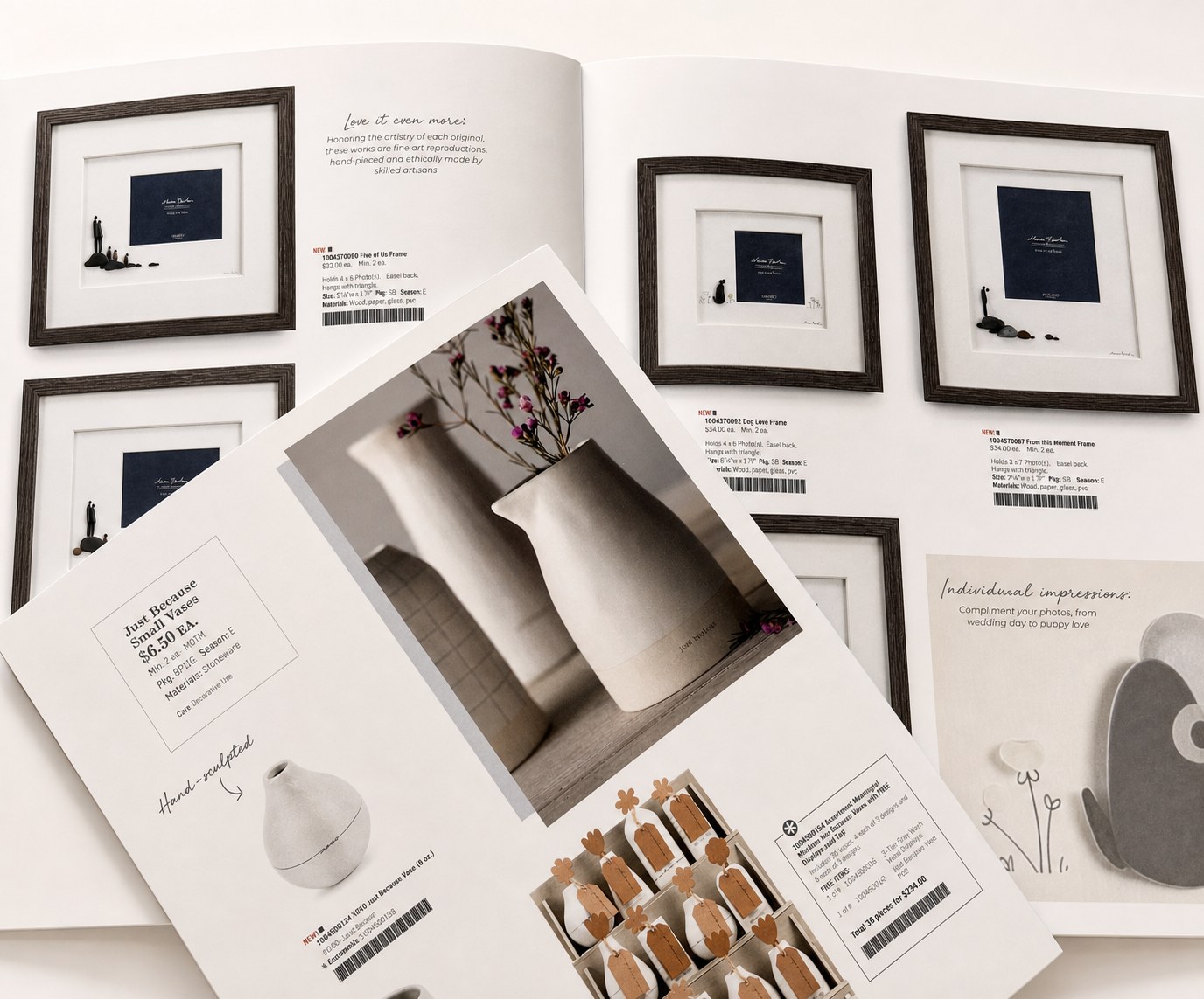 Professionally printed catalog and supporting marketing materials