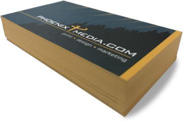 32PT Uncoated Painted EDGE Business Cards