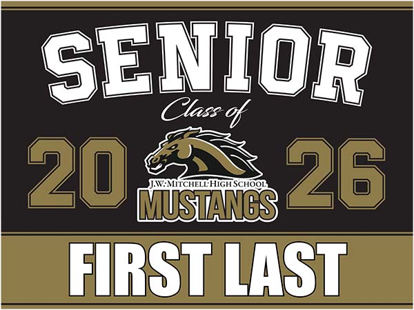 Mitchell HS Senior Graduation Yard Sign V1