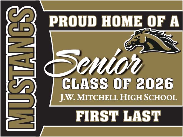 Mitchell HS Senior Graduation Yard Sign V2