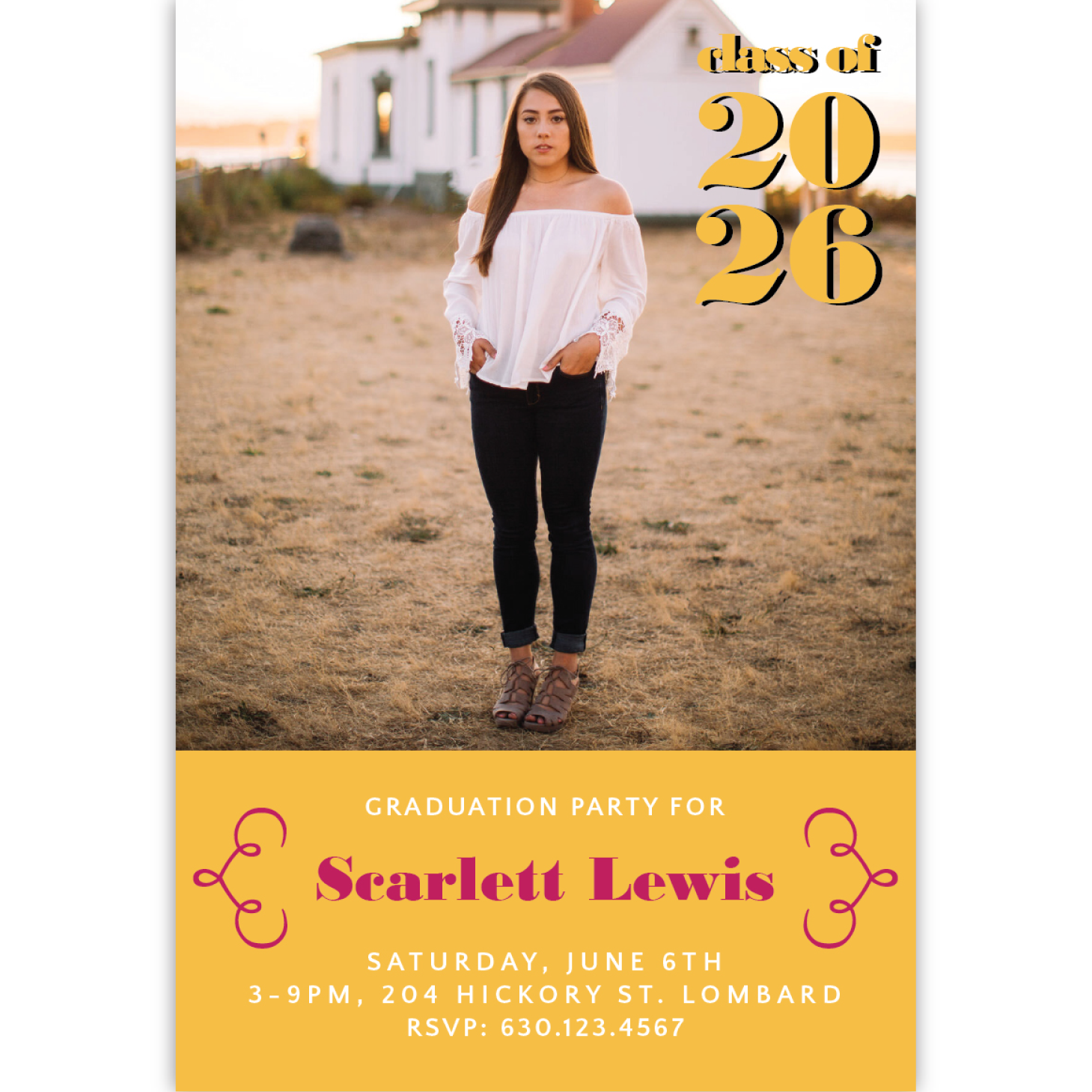 Graduation Party Invite with Photo