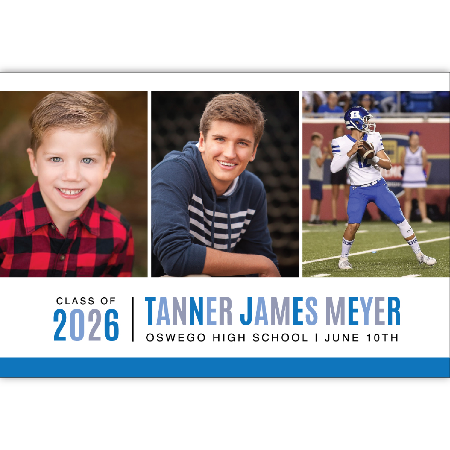 Graduation Announcement with Photos