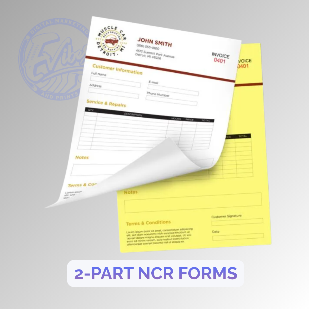 2-part NCR forms