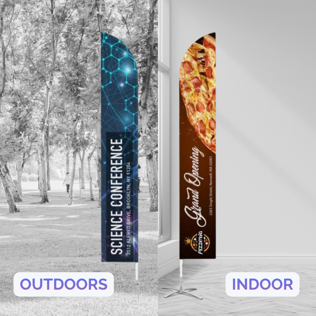 Feather Flag Single Sided