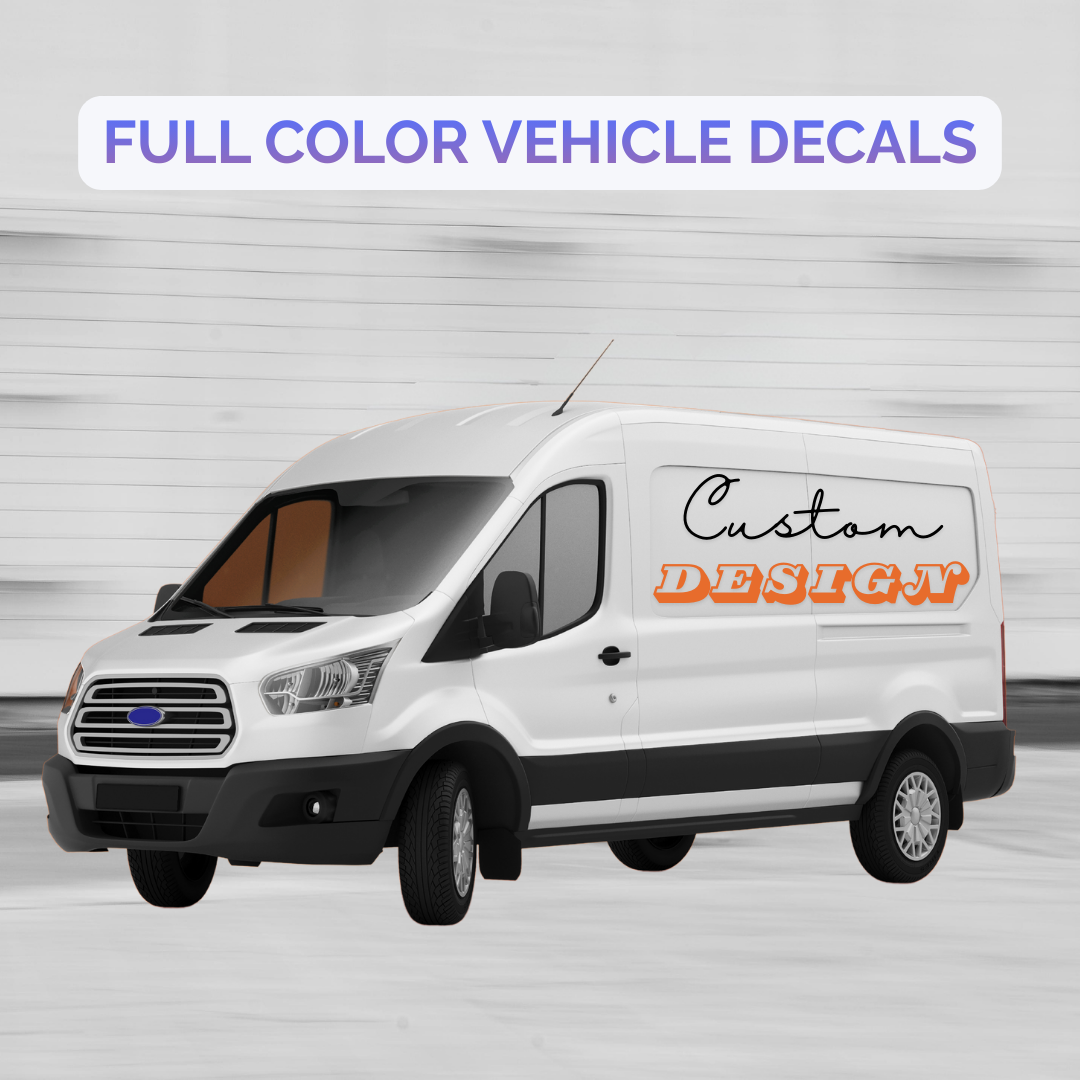Full color vehicle decals