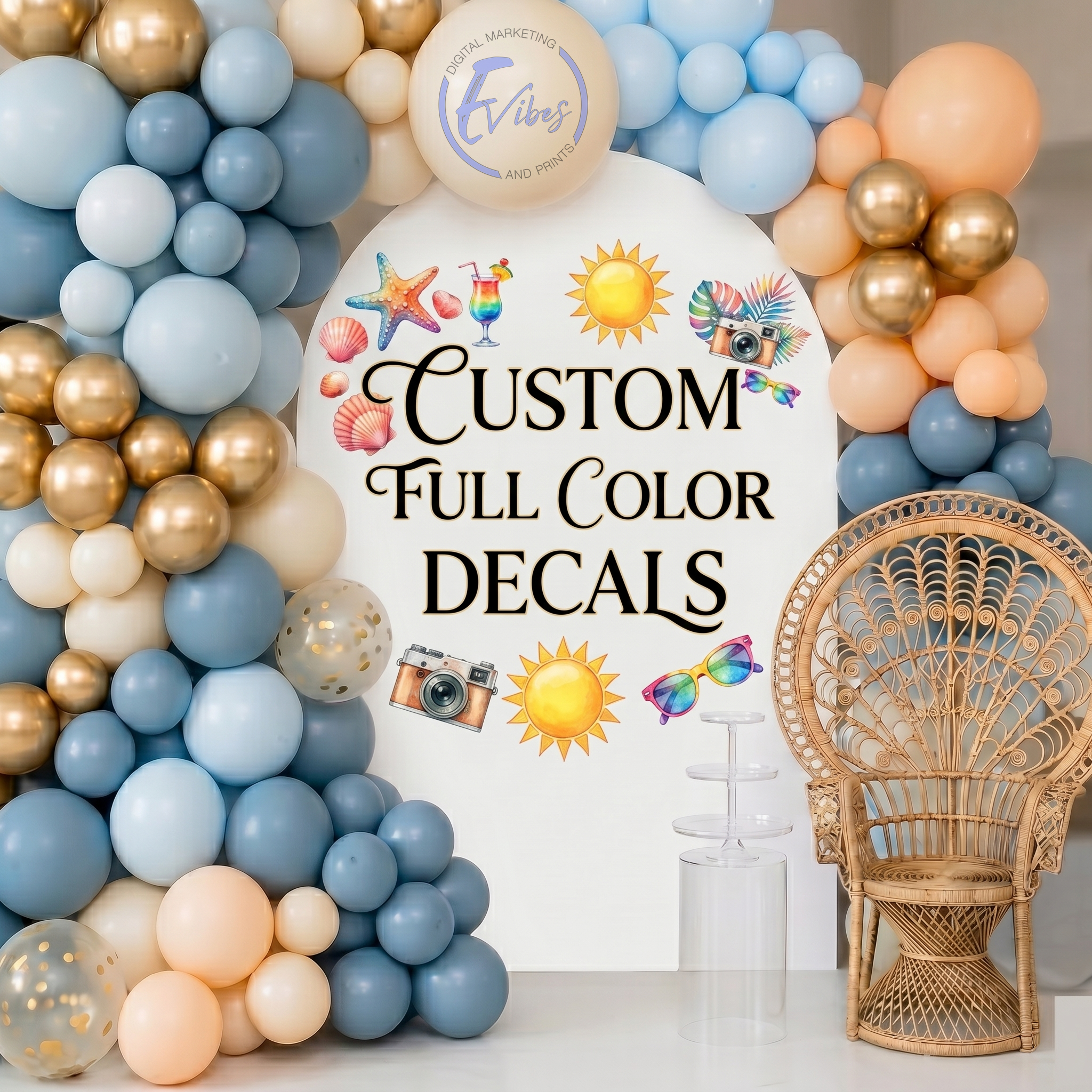 Full Color Print Vinyl Decals