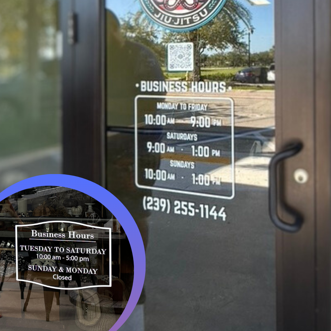 Single Color Window Decals