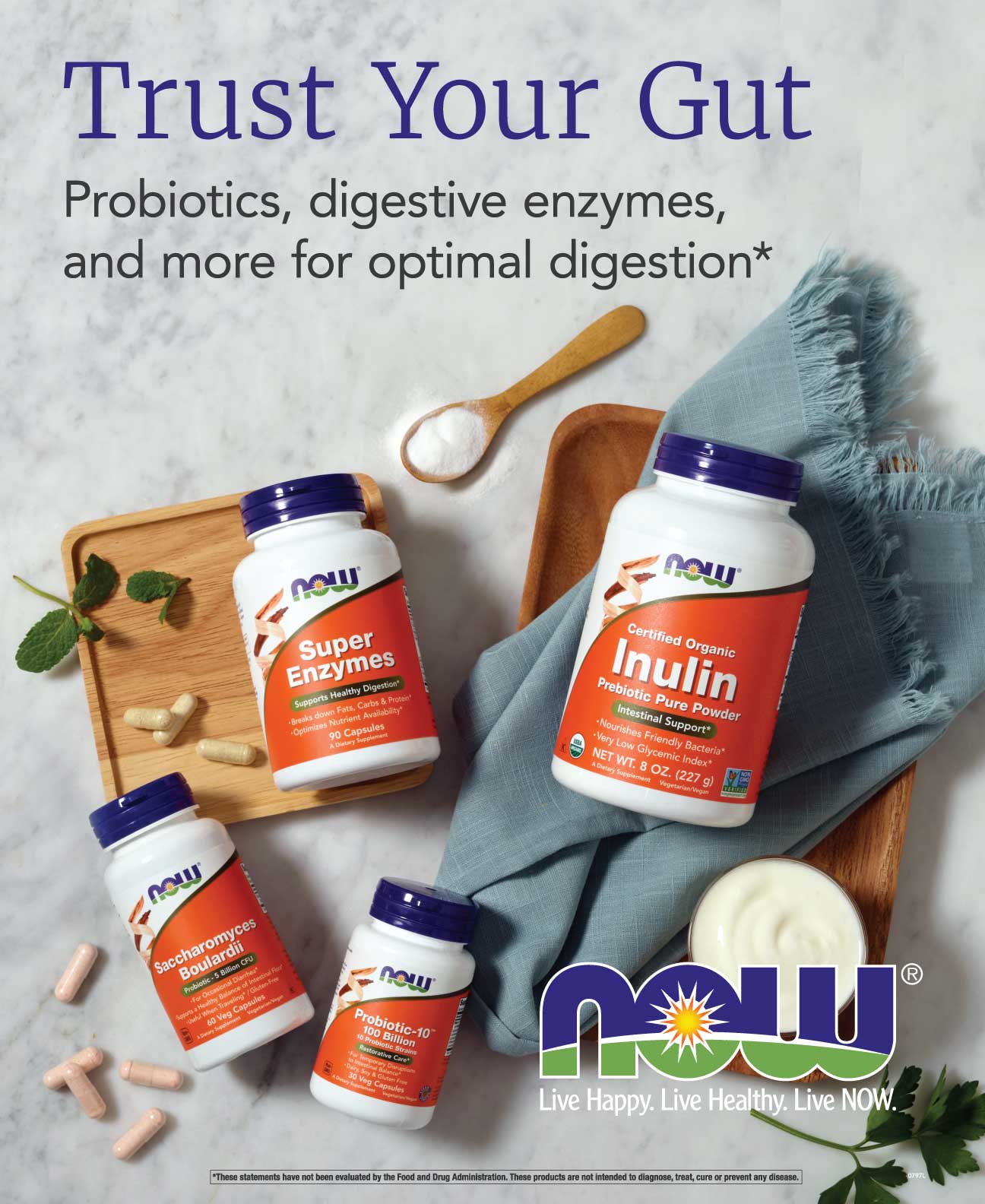 0797L - Trust Your Gut Adhesive Cling