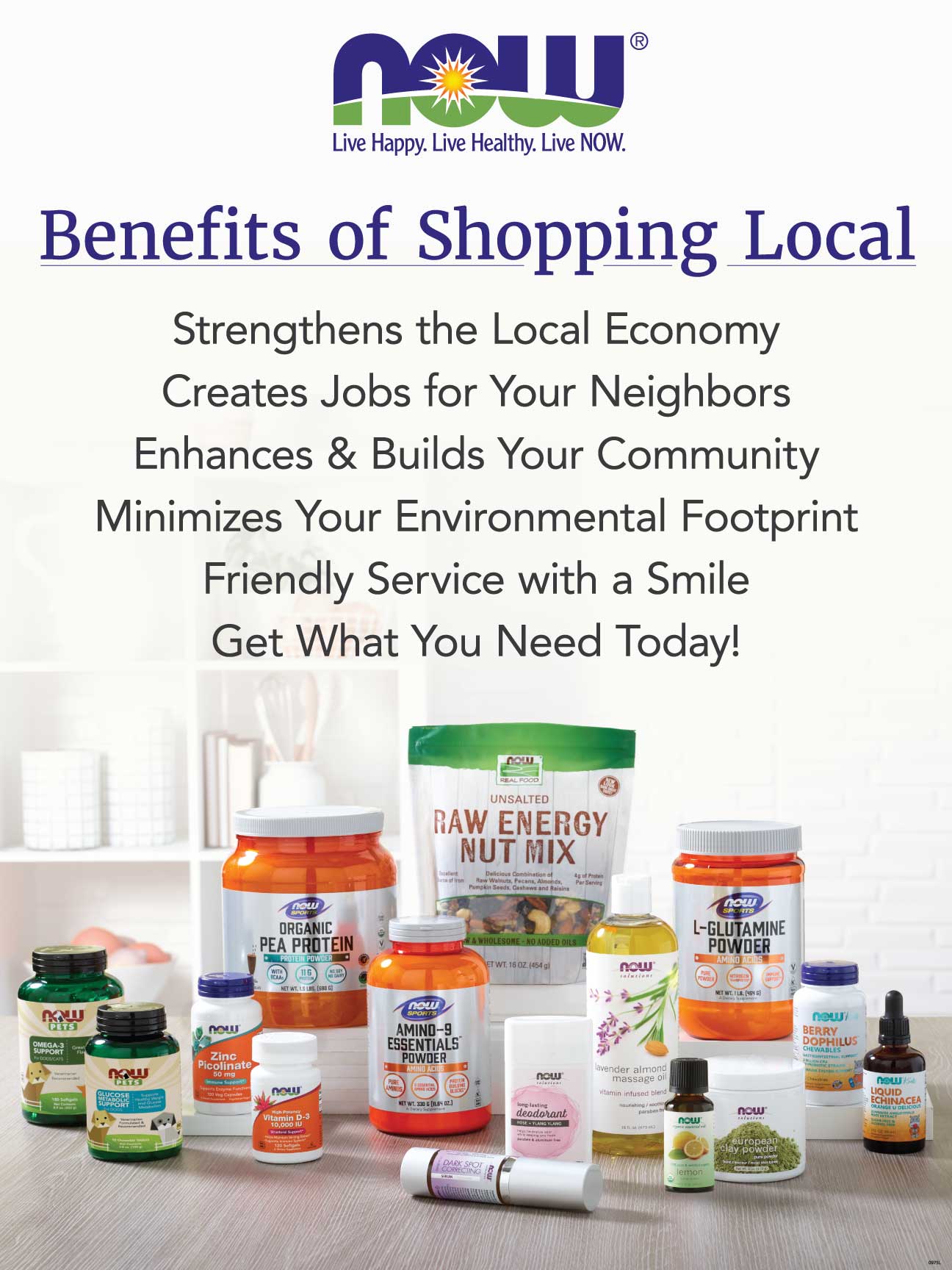 0973L - Benefits of Shopping Poster