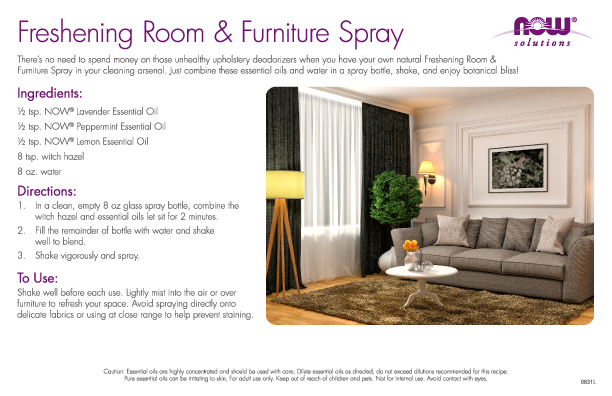 0831L - DIY Room Freshener Recipe Cards