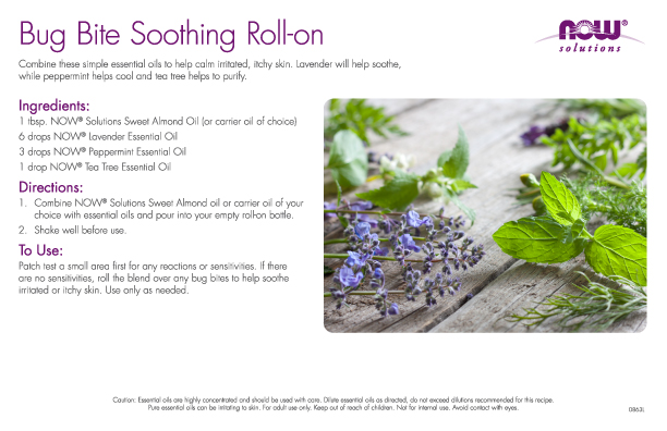 0863L - Bug Bite Soothing Roll On Recipe Cards