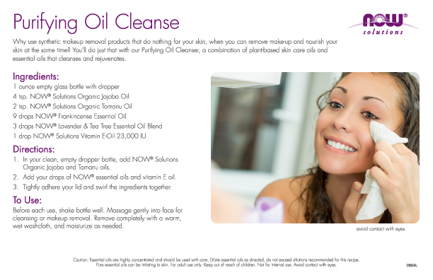 0864L - Purifying Oil Cleanse Recipe Cards
