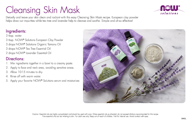 0945L - Cleansing Skin Mask Recipe Card