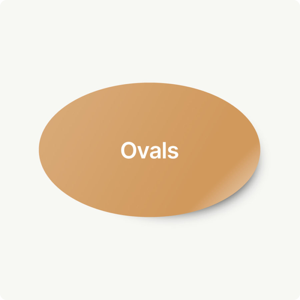 Roll Labels - Oval
