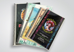 Coil Bound Laminated Menus