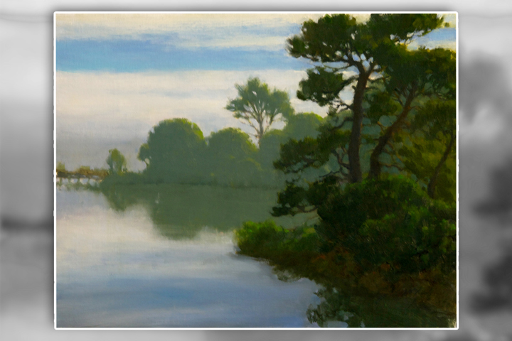 9x12 print, O'Leary painting