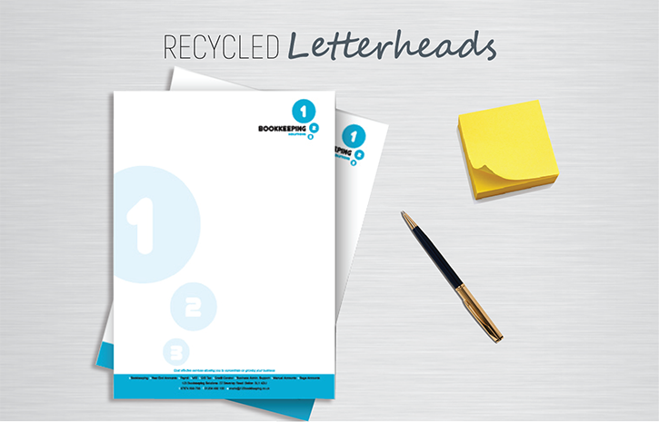 recycled letterheads