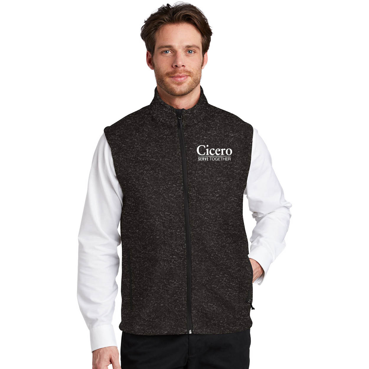 PORT AUTHORITY ® SWEATER FLEECE VEST