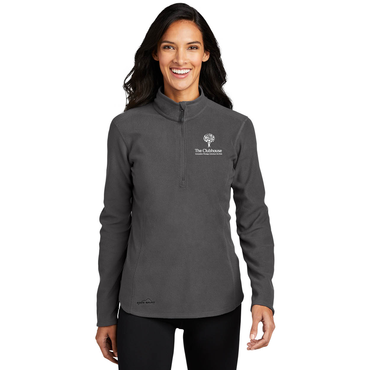 EDDIE BAUER® LADIES 1/2-ZIP MICROFLEECE JACKET