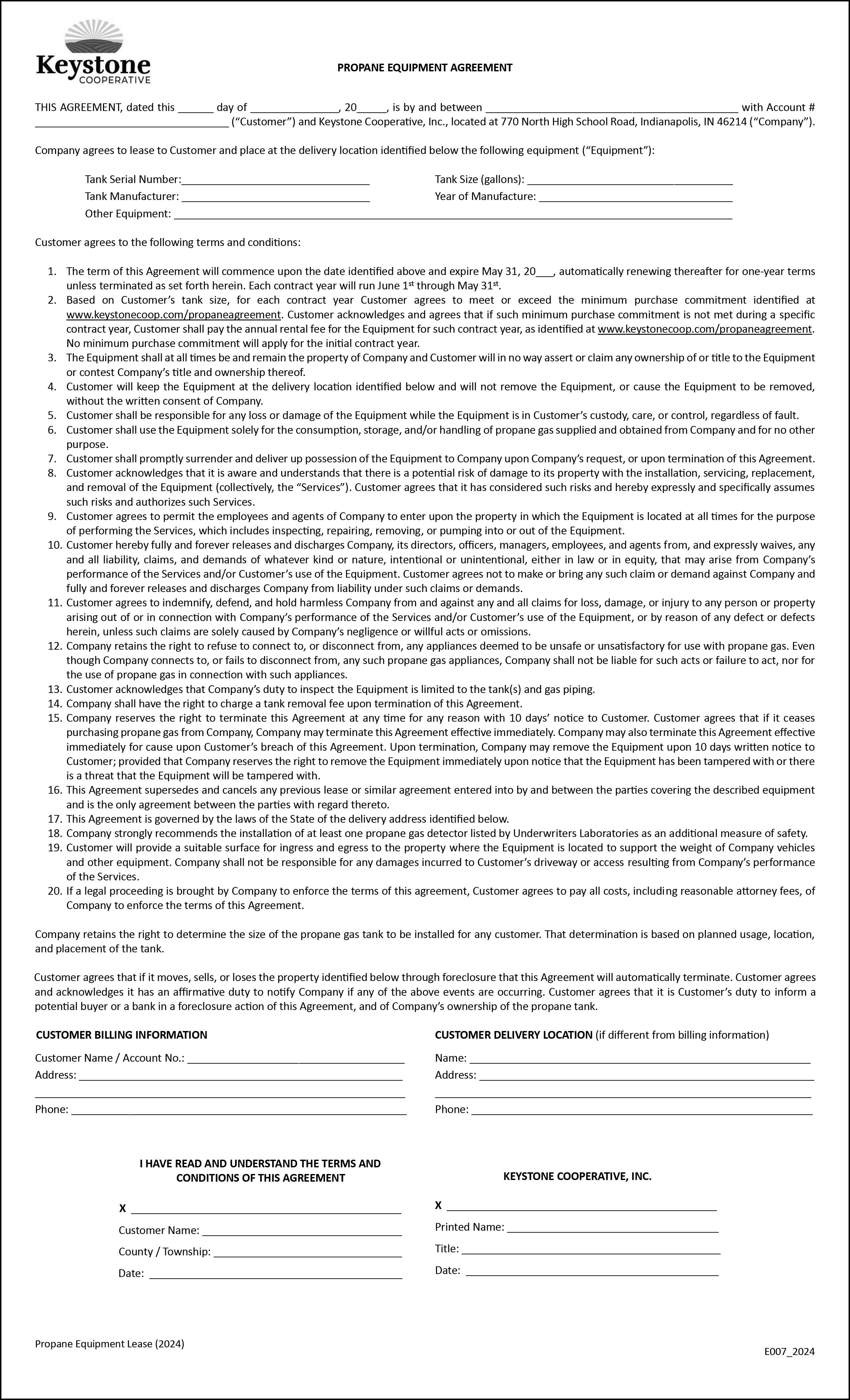 E0007 Equipment Agreement