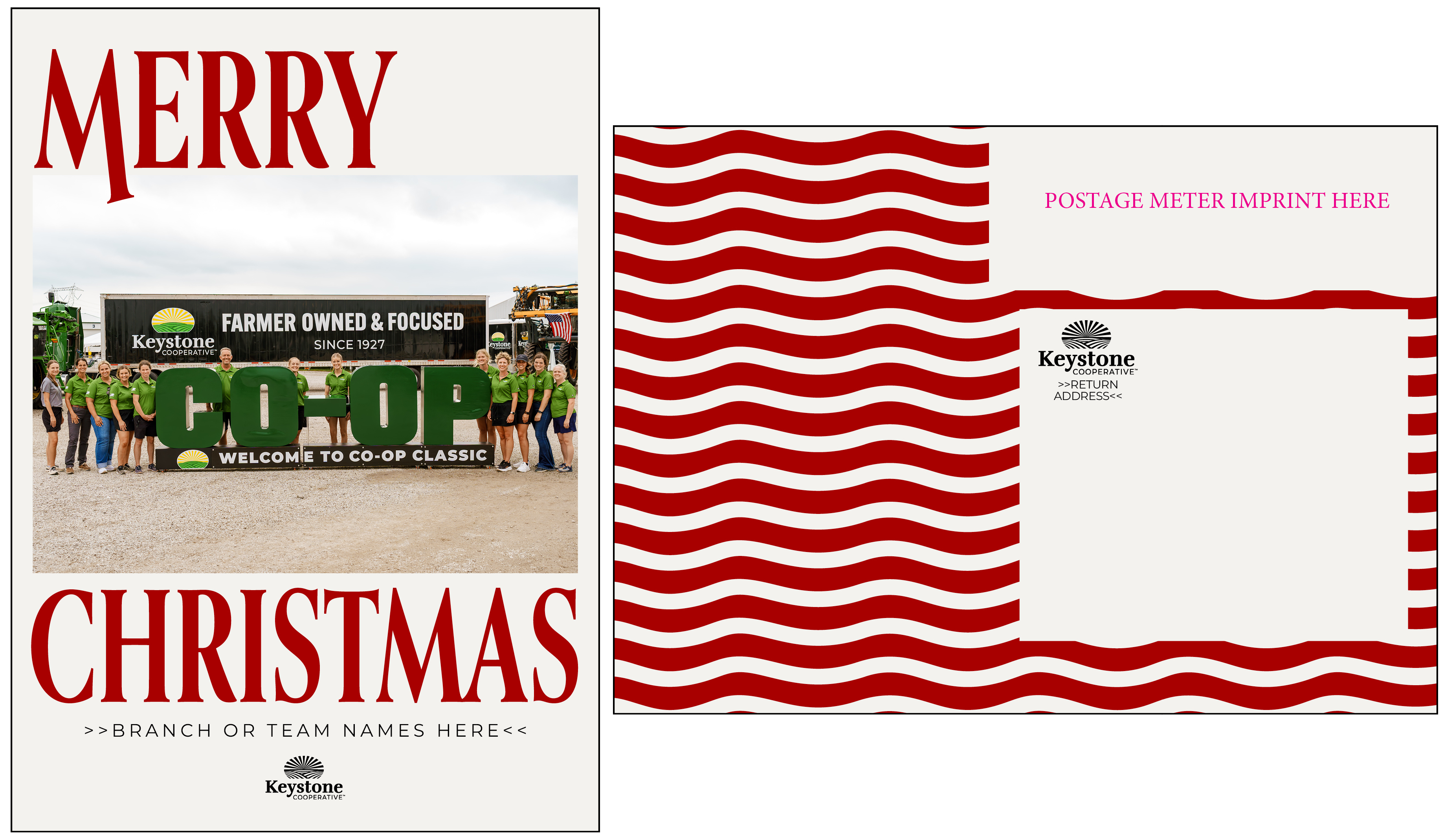 Customizable Christmas Post Card Version#2