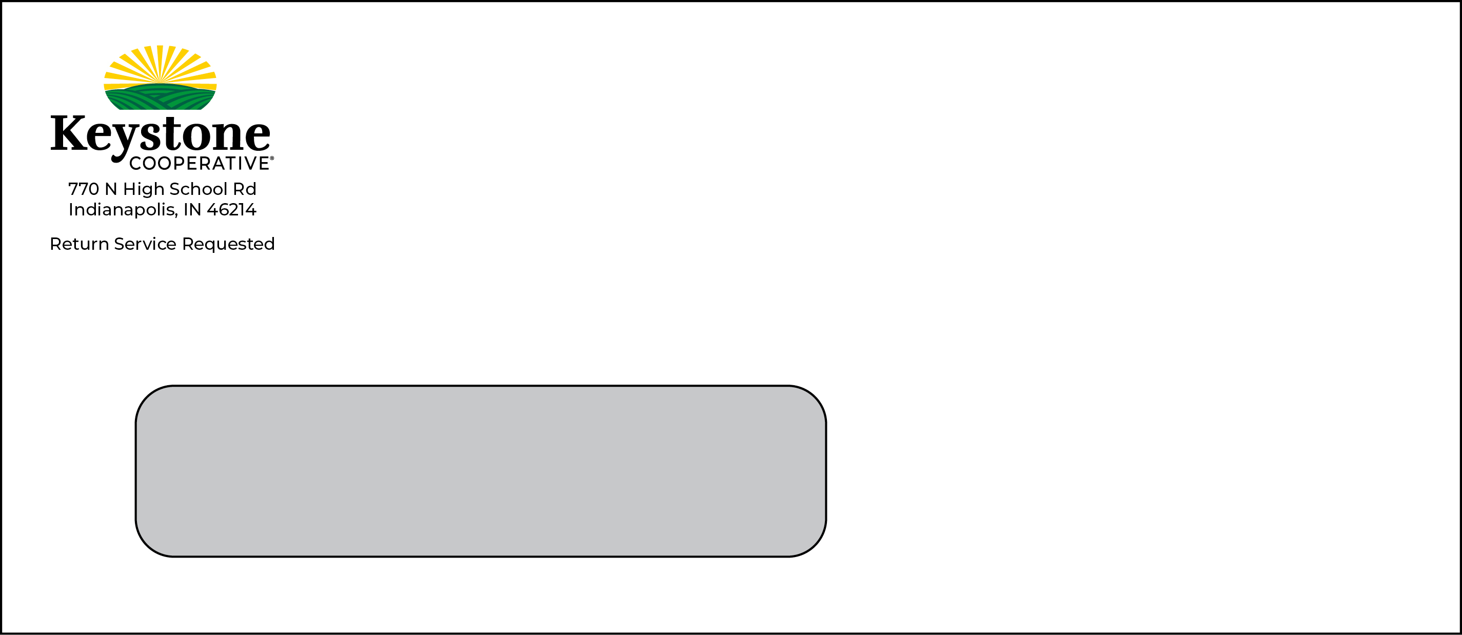 Keystone No 10 Tinted Window Envelopes