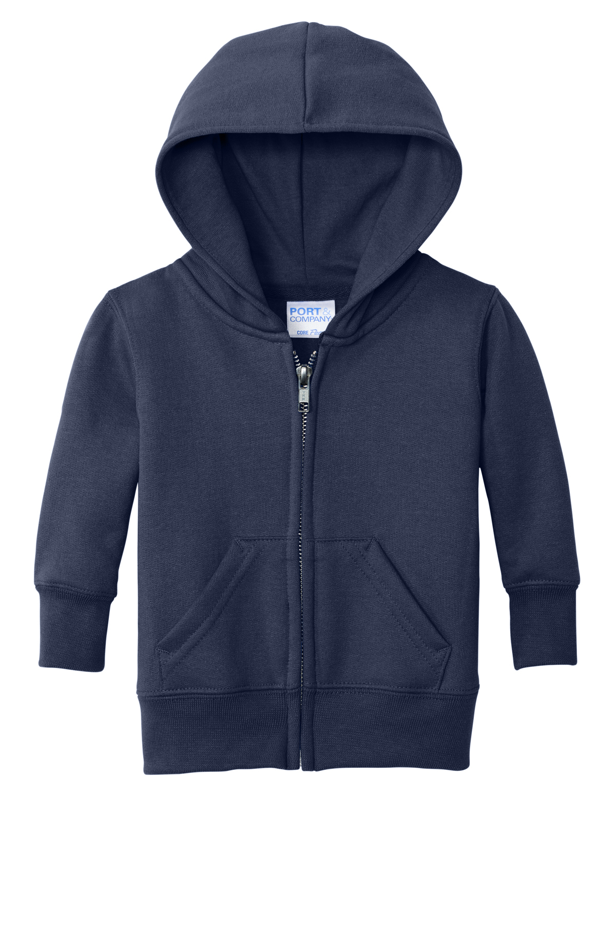 Port & Co™ Infant Core Fleece Full-Zip Hooded Sweatshirt