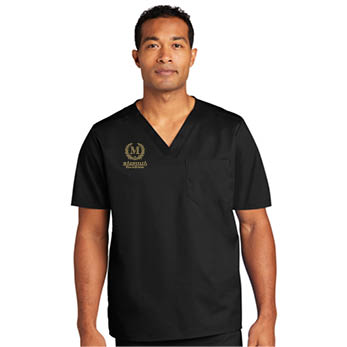 WonderWink® Unisex WorkFlex™ Chest Pocket V-Neck Top