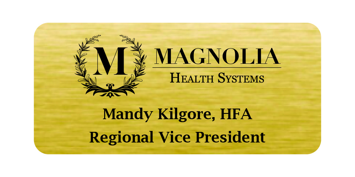 Gold Magnetic Nametags