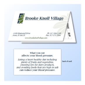 Blood Pressure Card