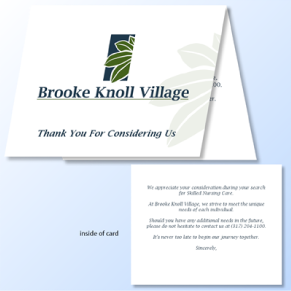Thank You Consideration Card