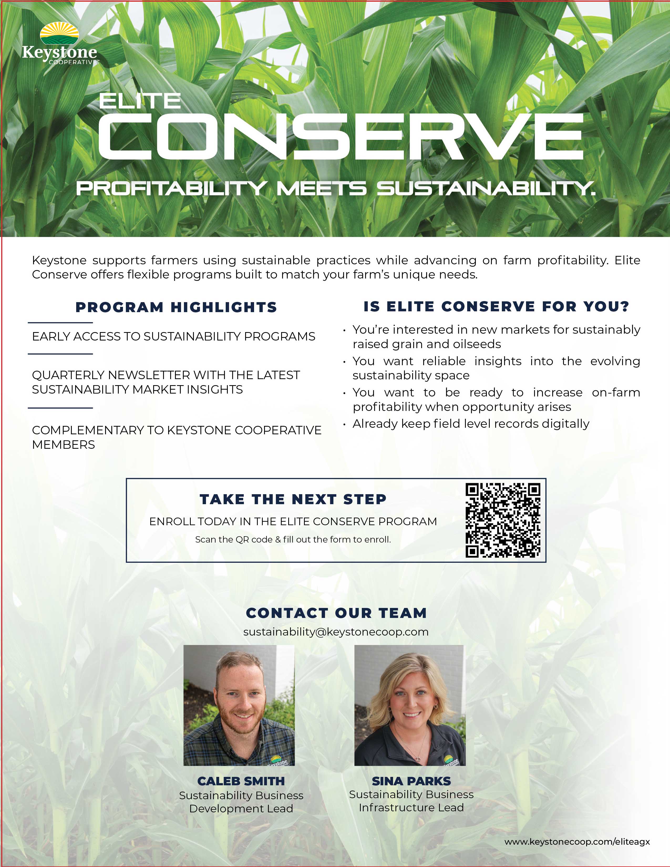 Agronomy Elite Conserve Sell Sheet