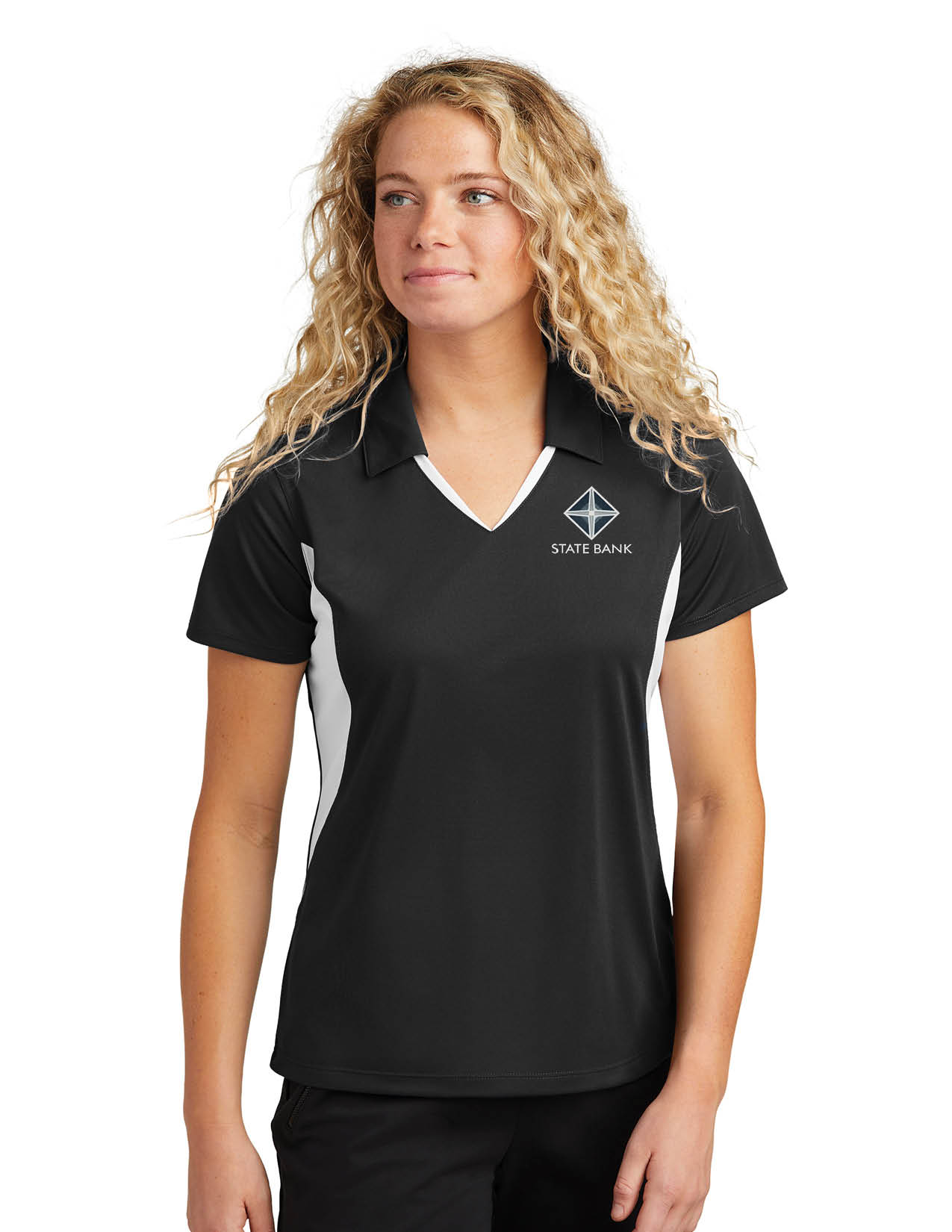 Sport-Tek Women's Side Blocked Micropique Sport-Wick Polo