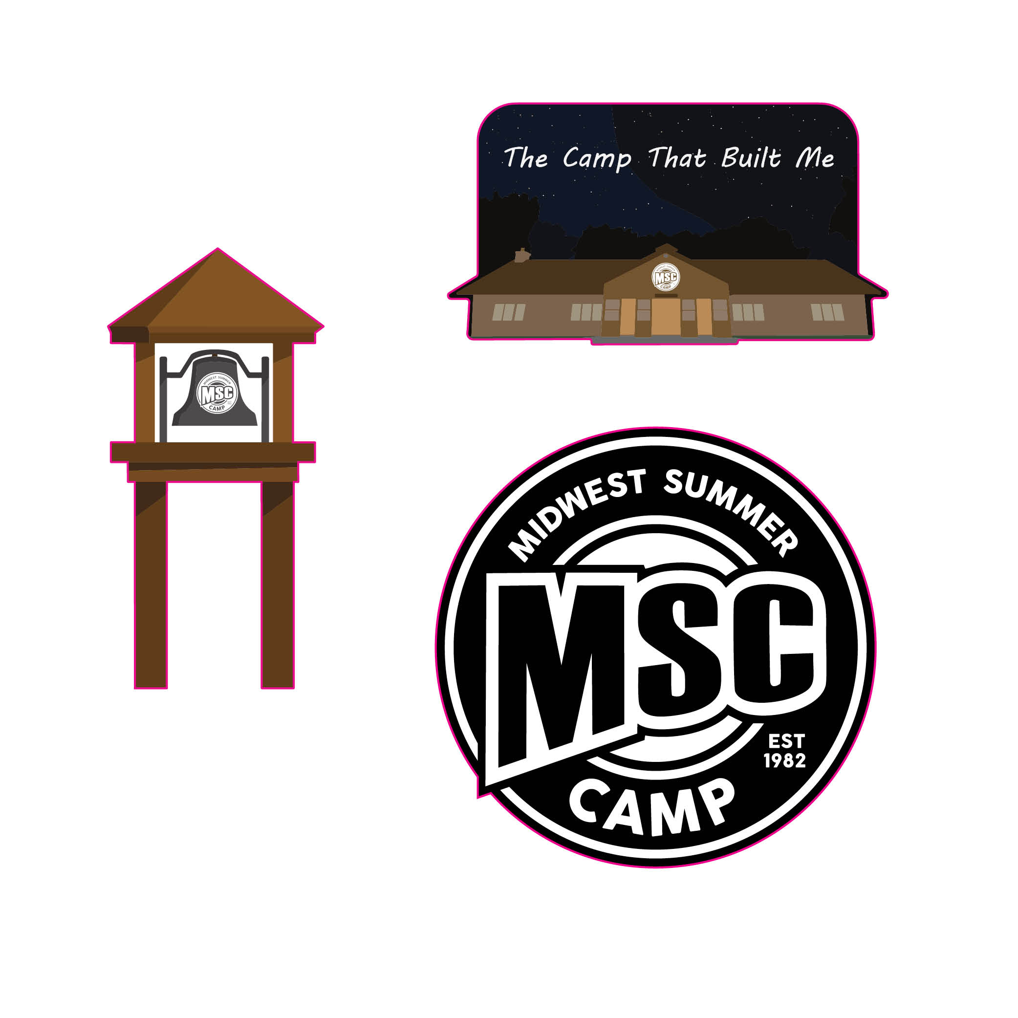 MSC STICKERS - 3 PACK