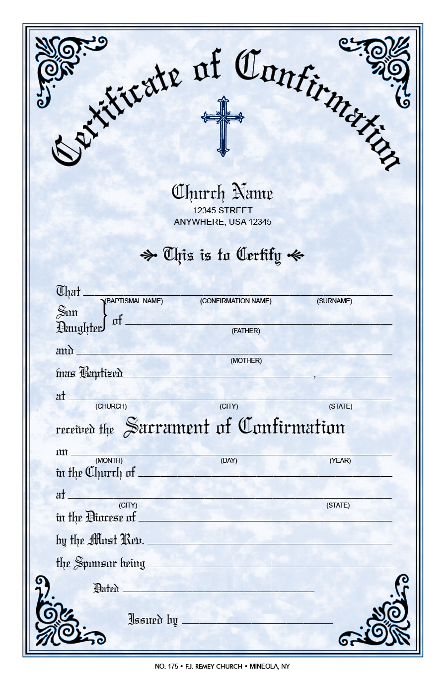 Confirmation Certificate
