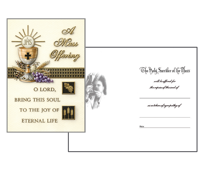 MC 43 Stock Mass Card -  Eternal Life-Mass Offering