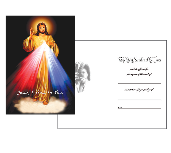 MC 48 Stock Mass Card -  Divine Mercy