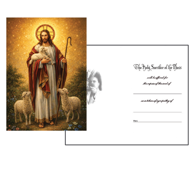 MC 61 Stock Mass Card -  Good Shepherd