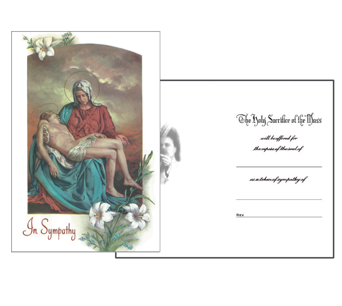 MC 64 Stock Mass Card -  Our Lady of Sorrows