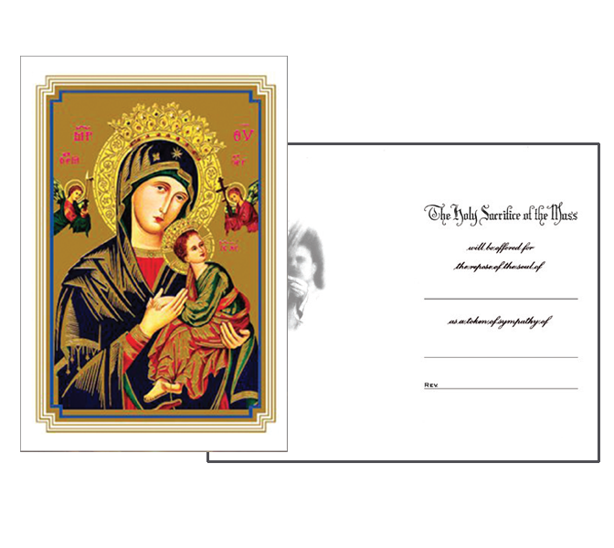 MC 67 Stock Mass Card -  Our Lady of Perpetual Help
