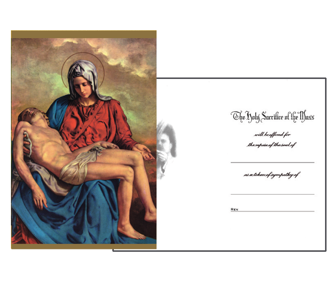 MC 77 Stock Mass Card -  Pieta